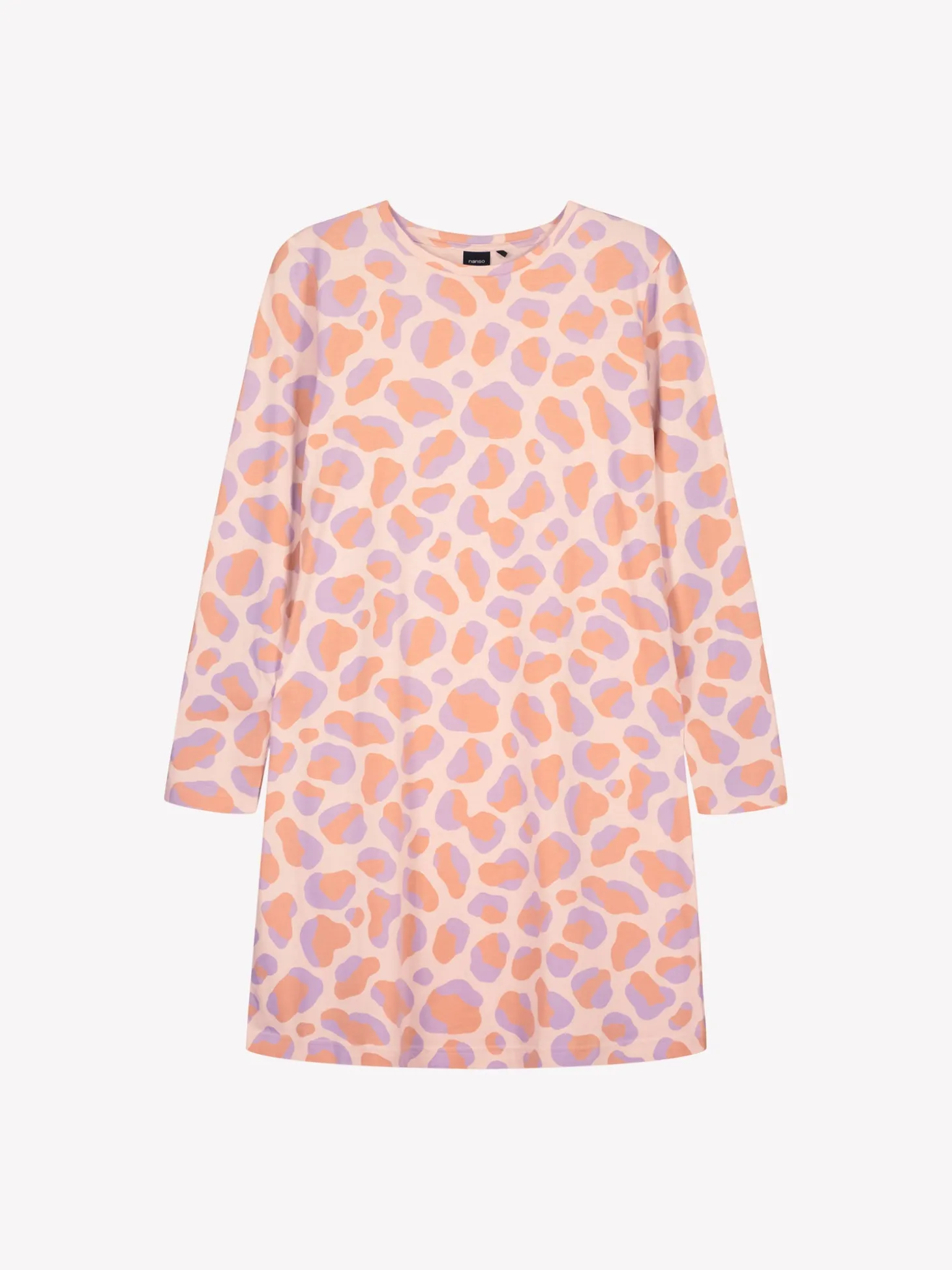 PANTTERI lyhyt pitkähihainen yöpaita - vaaleanpunainen