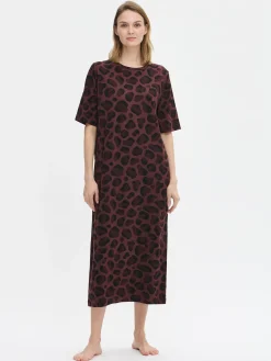 PANTTERI pitkä yöpaita - ruskea