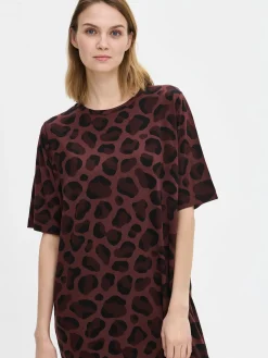 PANTTERI pitkä yöpaita - ruskea