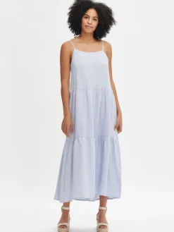 PELLAVA hihaton mekko - vaaleansininen