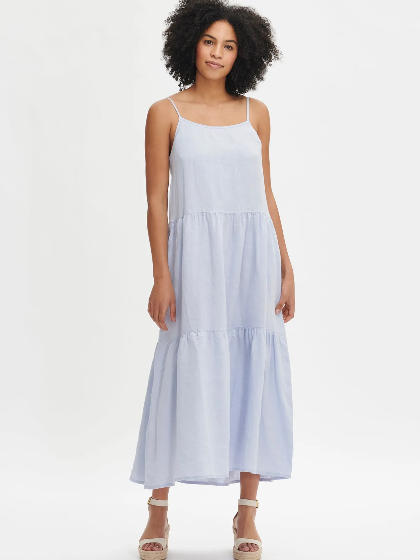 PELLAVA hihaton mekko - vaaleansininen