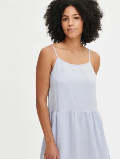 PELLAVA hihaton mekko - vaaleansininen