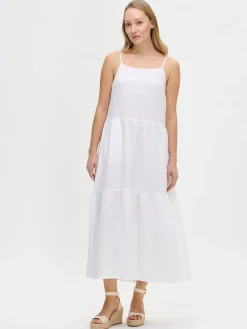 PELLAVA hihaton mekko - valkoinen