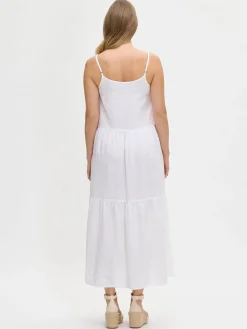 PELLAVA hihaton mekko - valkoinen