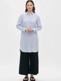 PELLAVA pitkä paitapusero - vaaleansininen