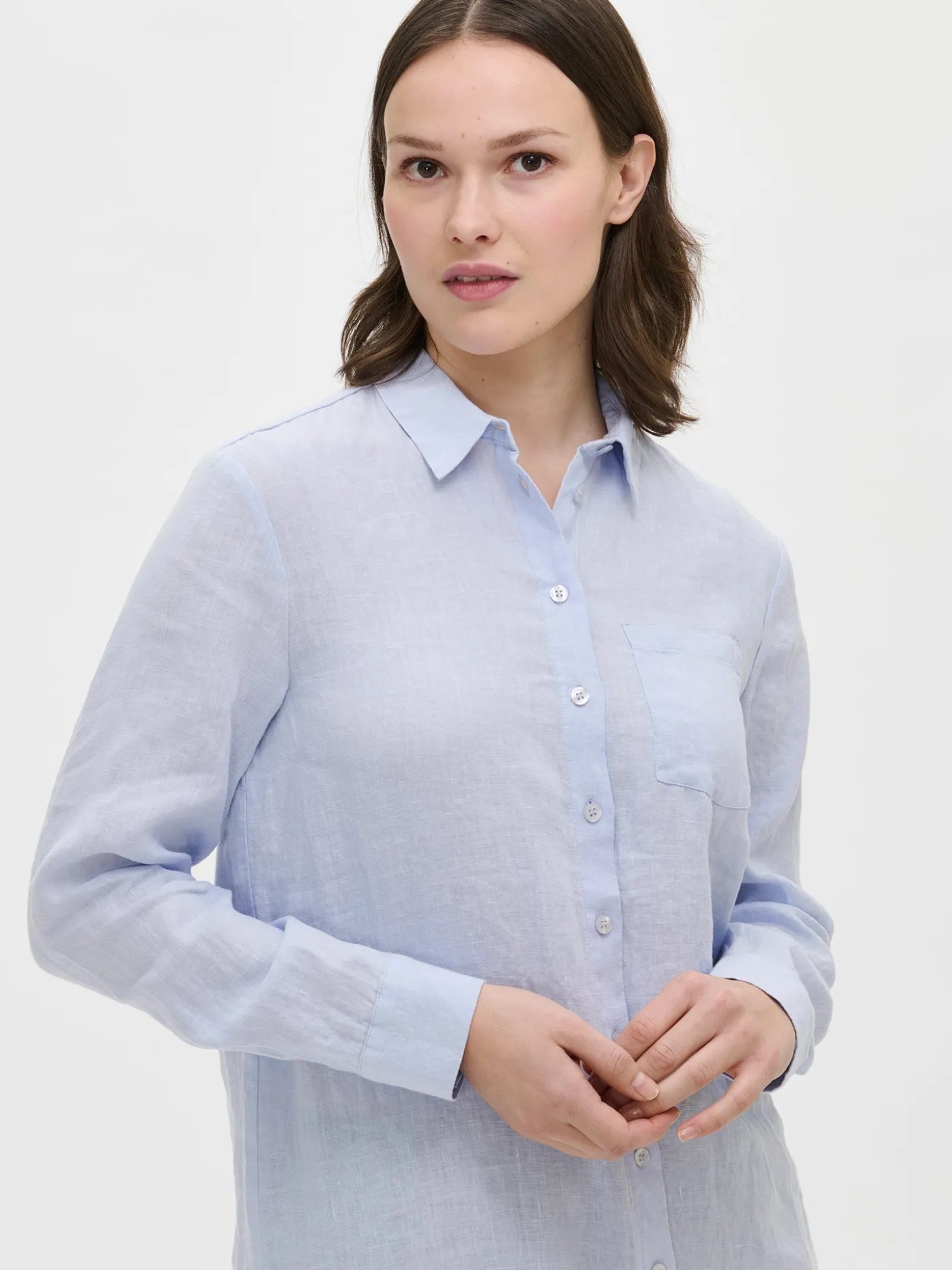 PELLAVA pitkä paitapusero - vaaleansininen