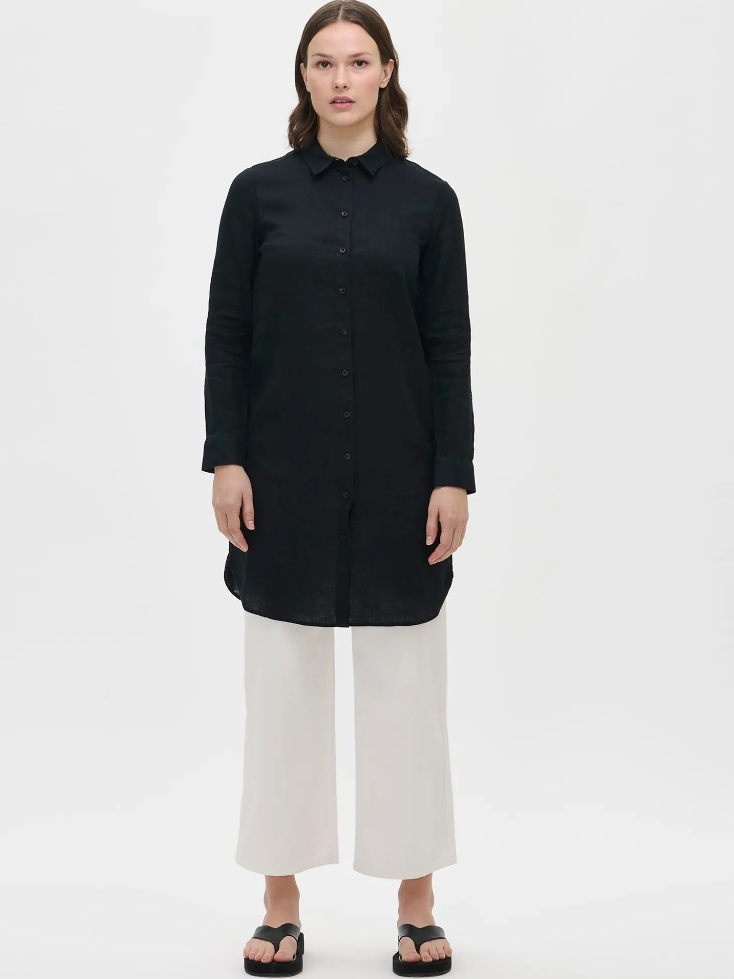 PELLAVA pitkä paitapusero - musta