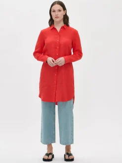 PELLAVA pitkä paitapusero - punainen