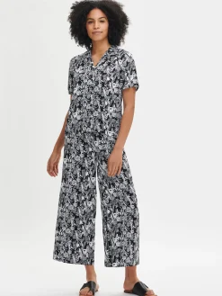 PIENI FLORISTI housut - mustavalkoinen