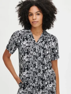 PIENI FLORISTI paitapusero - mustavalkoinen