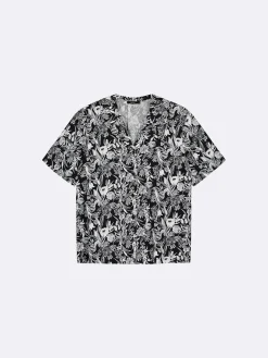 PIENI FLORISTI paitapusero - mustavalkoinen