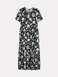 PIENI LINOKUKKA trikoomekko - mustavalkoinen