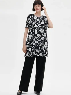 PIENI LINOKUKKA tunika - mustavalkoinen