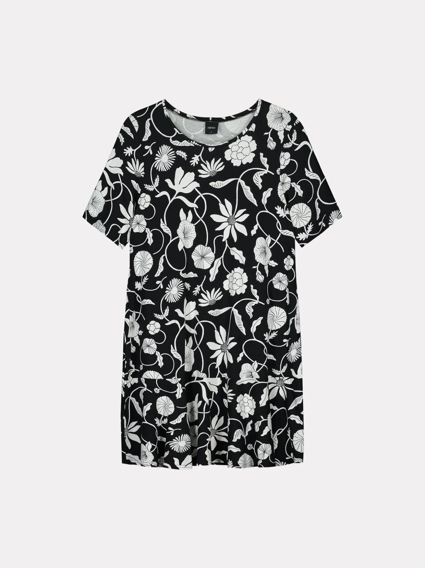 PIENI LINOKUKKA tunika - mustavalkoinen