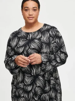 PIENI TUIJA tunika - mustavalkoinen