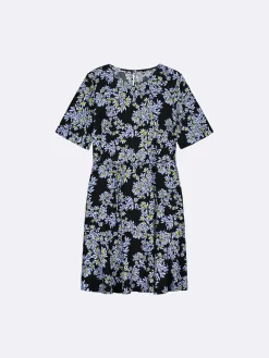 PIHLAJA lyhyt kangasmekko - musta