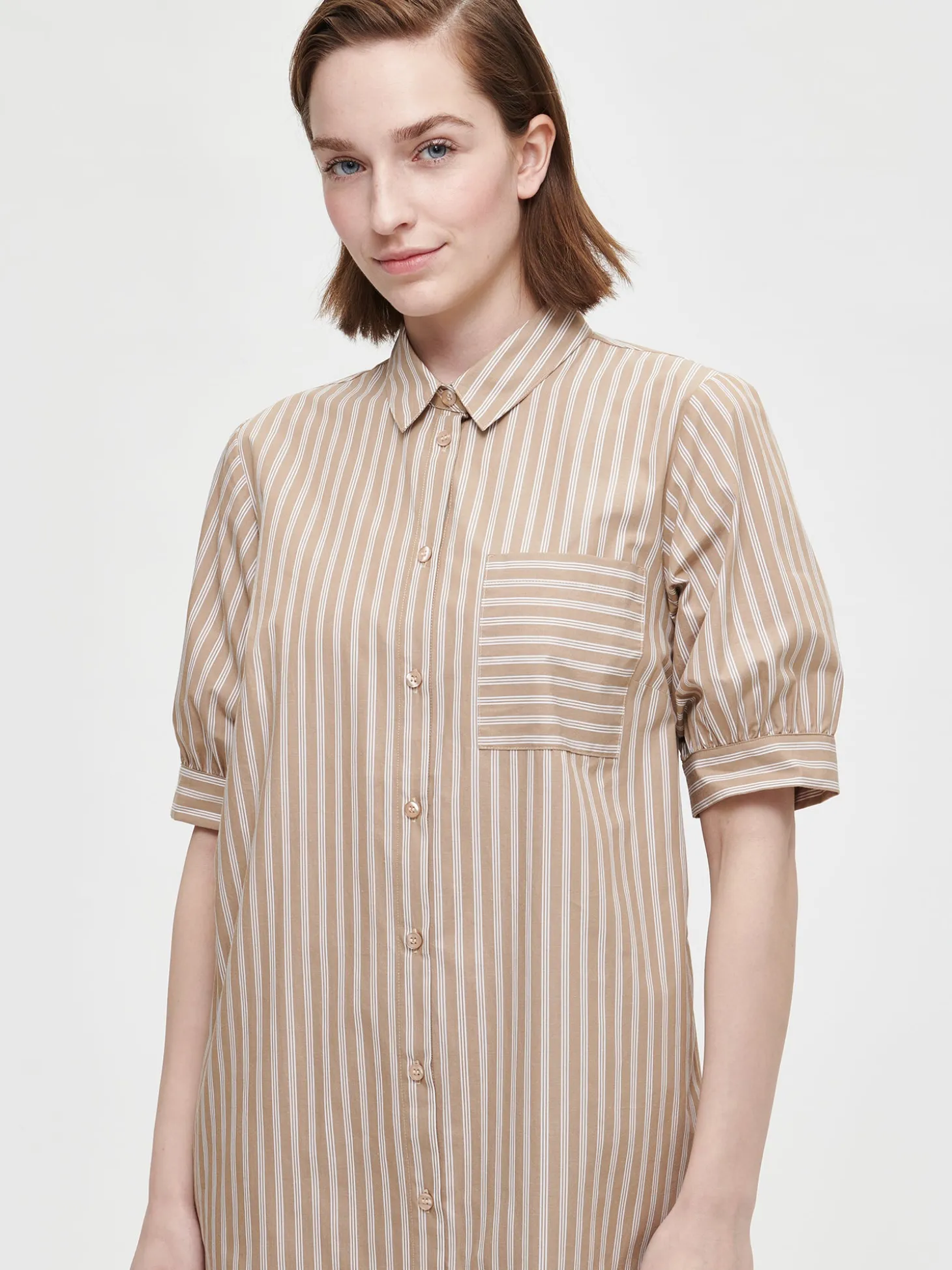 PIIRTO paitamekko - ruskea