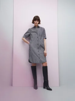 PIIRTO paitamekko - siniharmaa