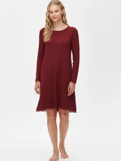 PITSI lyhyt yöpaita - viininpunainen