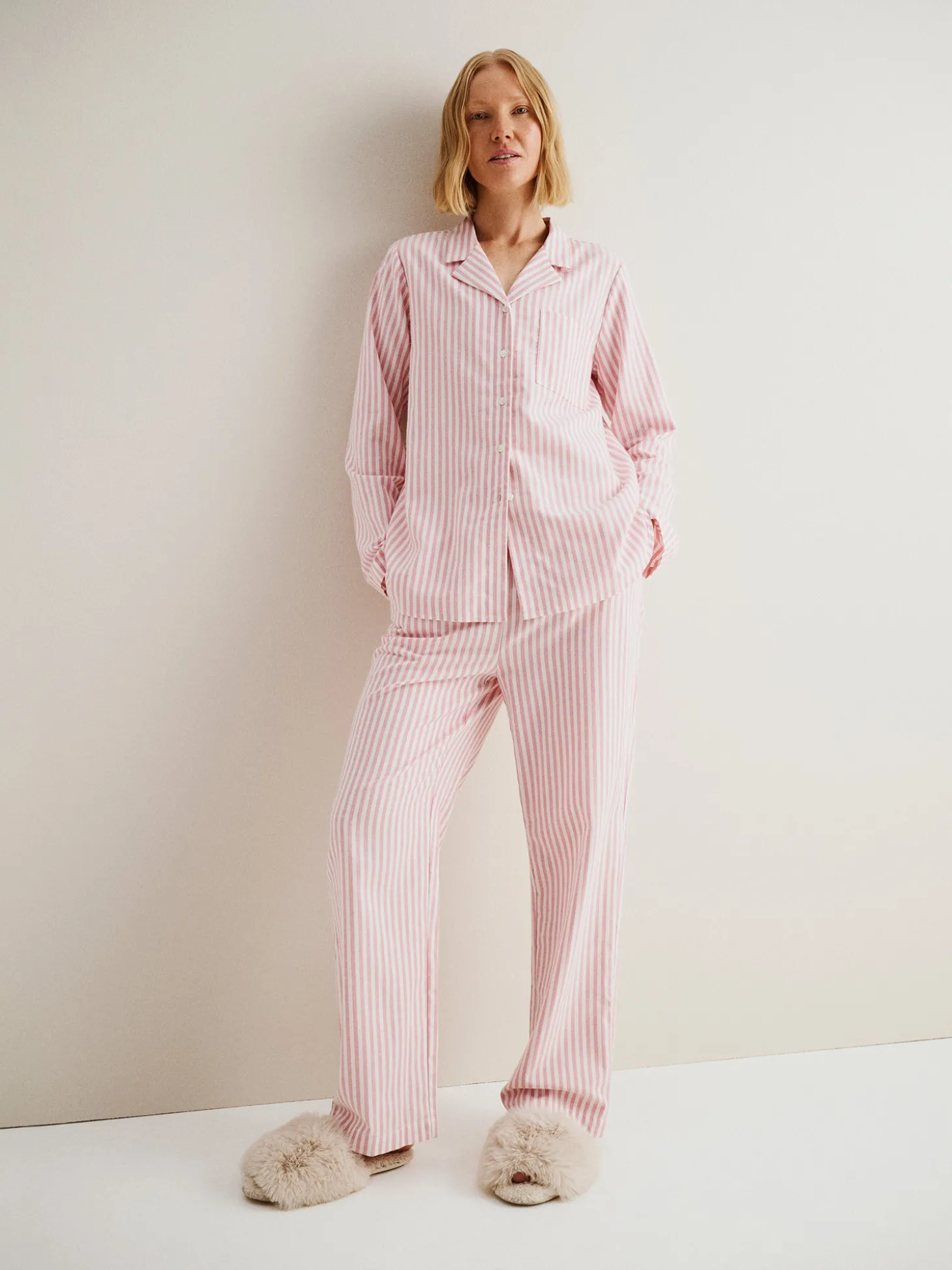 POLKA housut - vaaleanpunainen