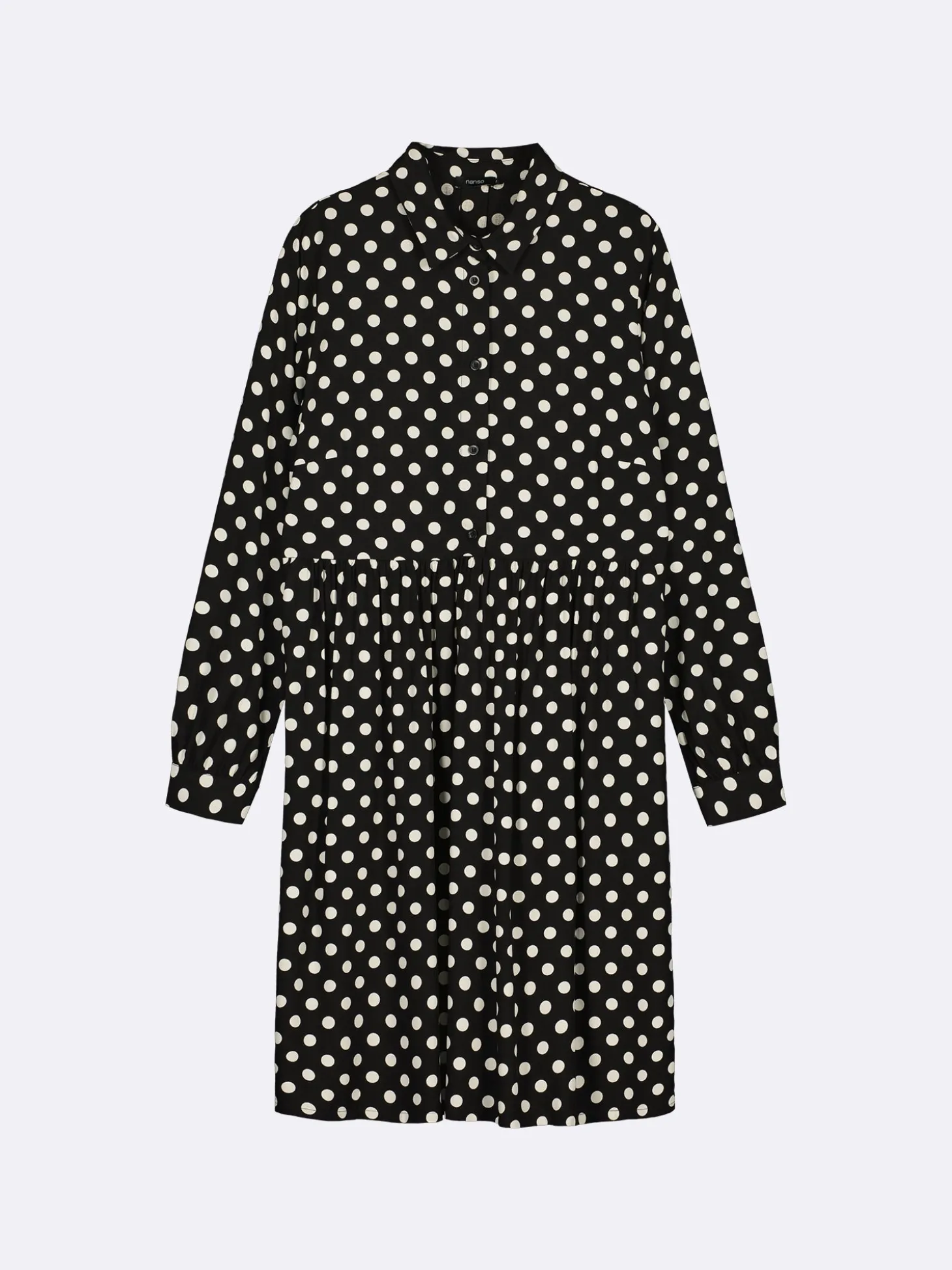 POLKKA lyhyt paitamekko - mustavalkoinen
