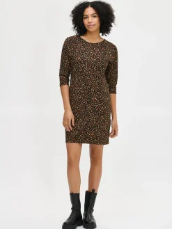 POLKU trikoomekko - ruskea