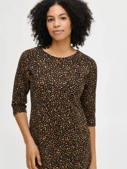 POLKU trikoomekko - ruskea