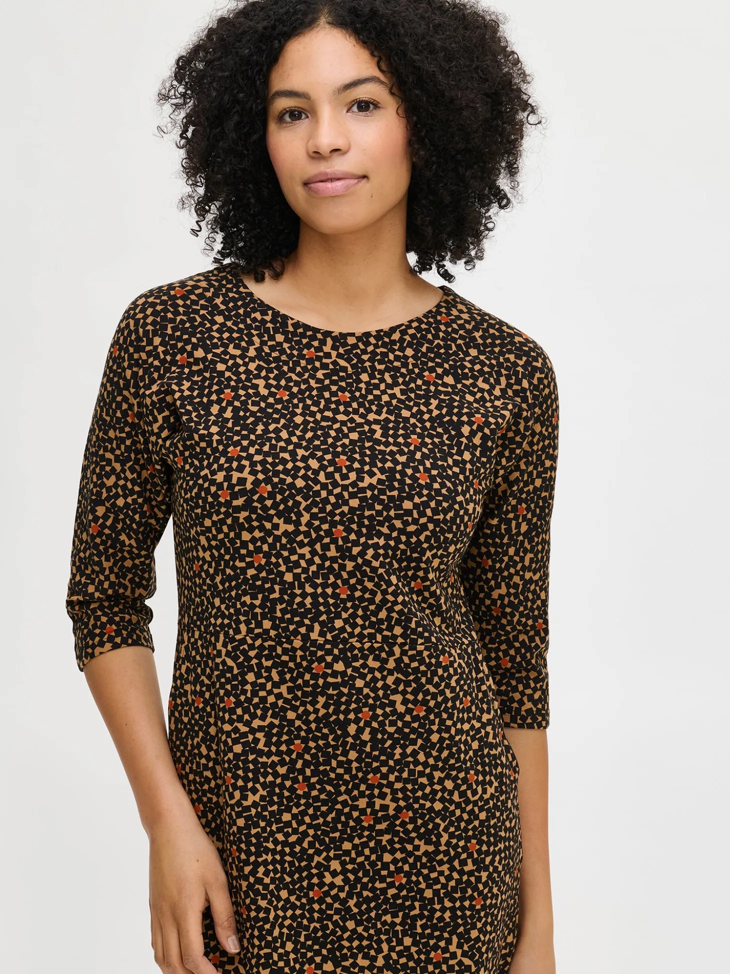 POLKU trikoomekko - ruskea