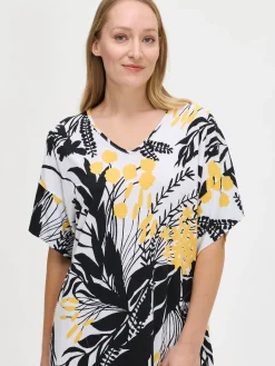 PUUTARHA kaftaani - keltainen