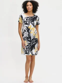 PUUTARHA lyhyt yöpaita - keltainen