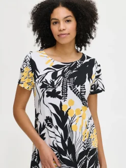 PUUTARHA lyhyt yöpaita - keltainen