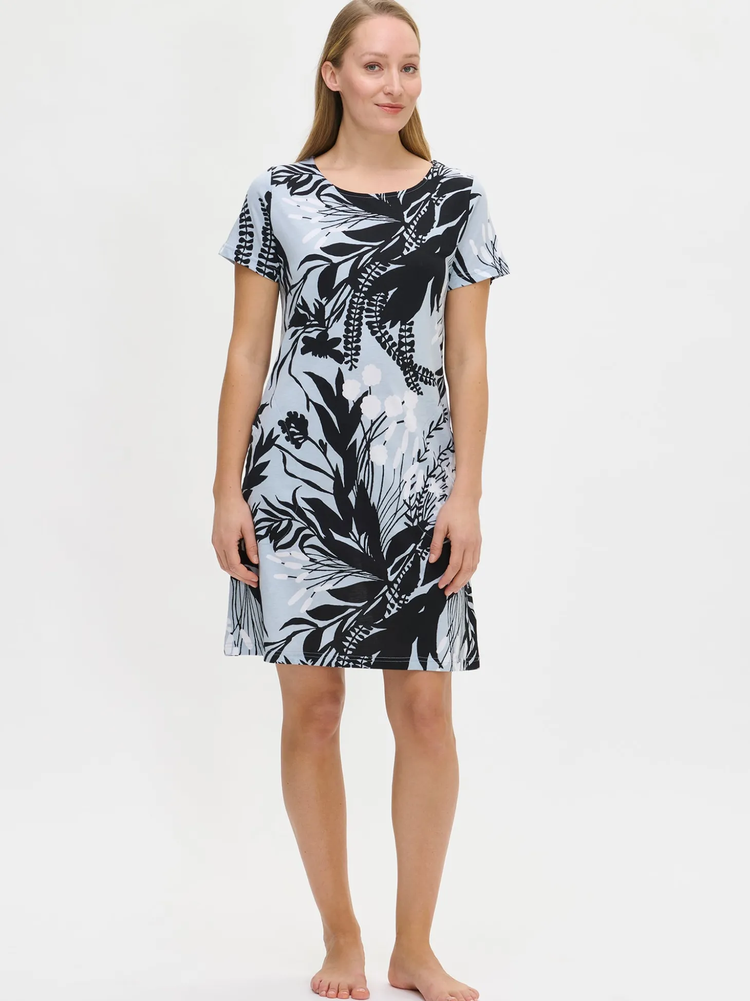 PUUTARHA lyhyt yöpaita - sininen