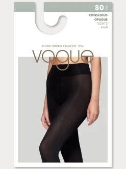 RECYCLED OPAQUE 80 den sukkahousut - musta