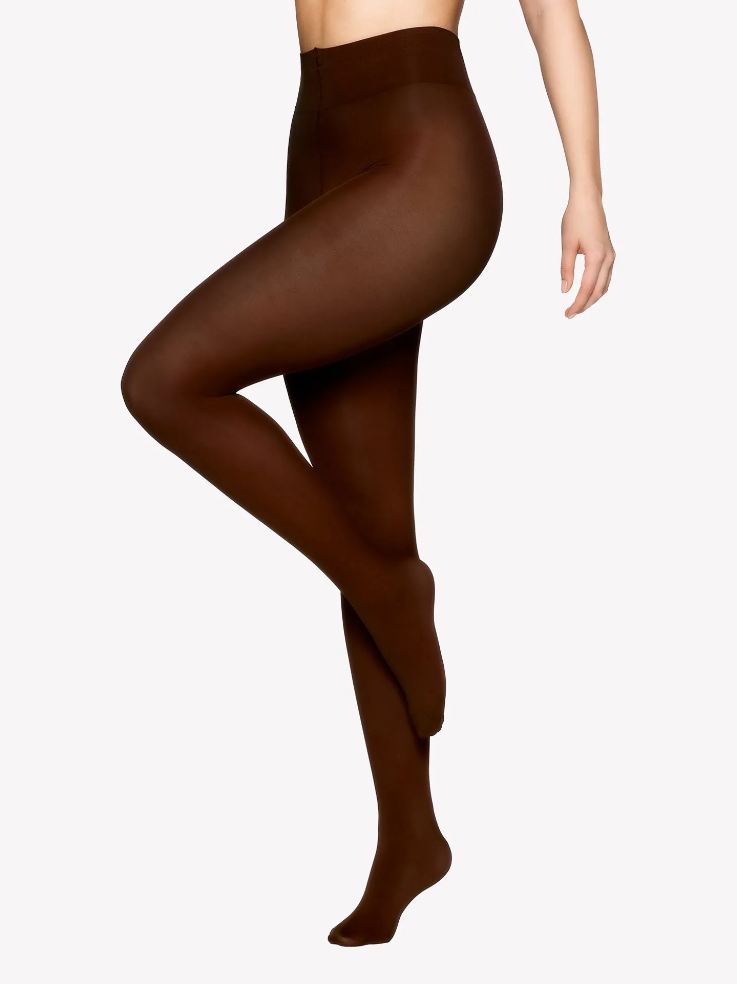 RECYCLED OPAQUE 80 den sukkahousut - ruskeat