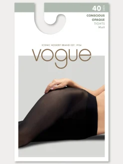 RECYCLED OPAQUE 40 sukkahousut - musta