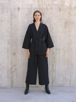 RELIEFI kimonotakki - musta