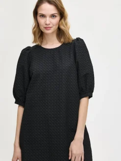 RELIEFI lyhyt kangasmekko - musta