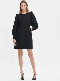 RELIEFI pitkähihainen mekko - musta