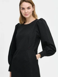 RELIEFI pitkähihainen mekko - musta