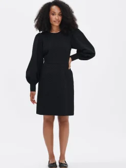 RELIEFI pitkähihainen mekko - musta