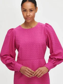 RELIEFI pitkähihainen mekko - pinkki