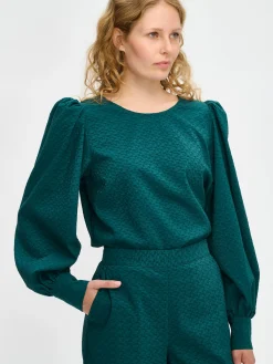 RELIEFI pusero - tummanvihreä