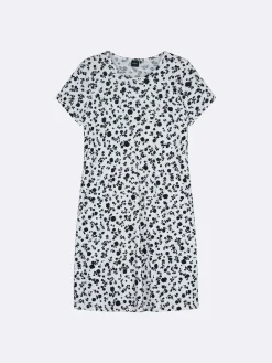 ROOSA lyhyt yöpaita - mustavalkoinen