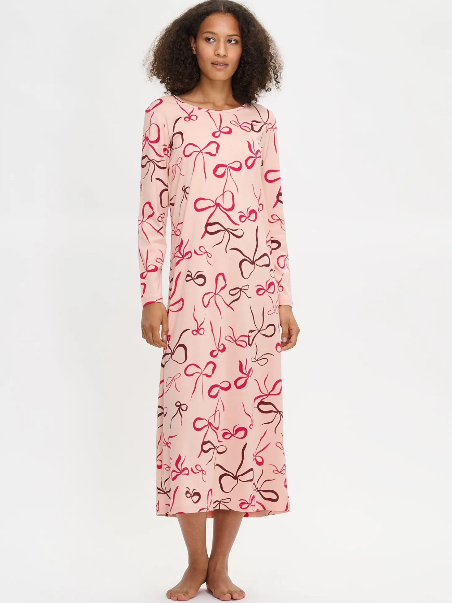 RUSETTI pitkä yöpaita - vaaleanpunainen