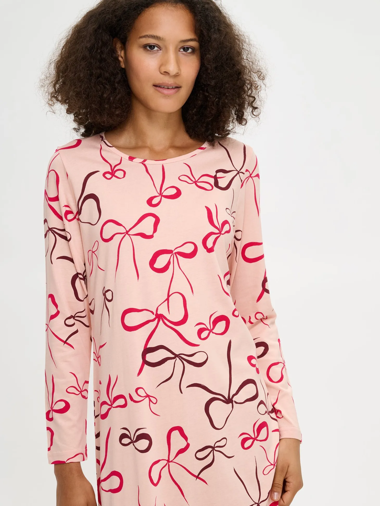 RUSETTI pitkä yöpaita - vaaleanpunainen