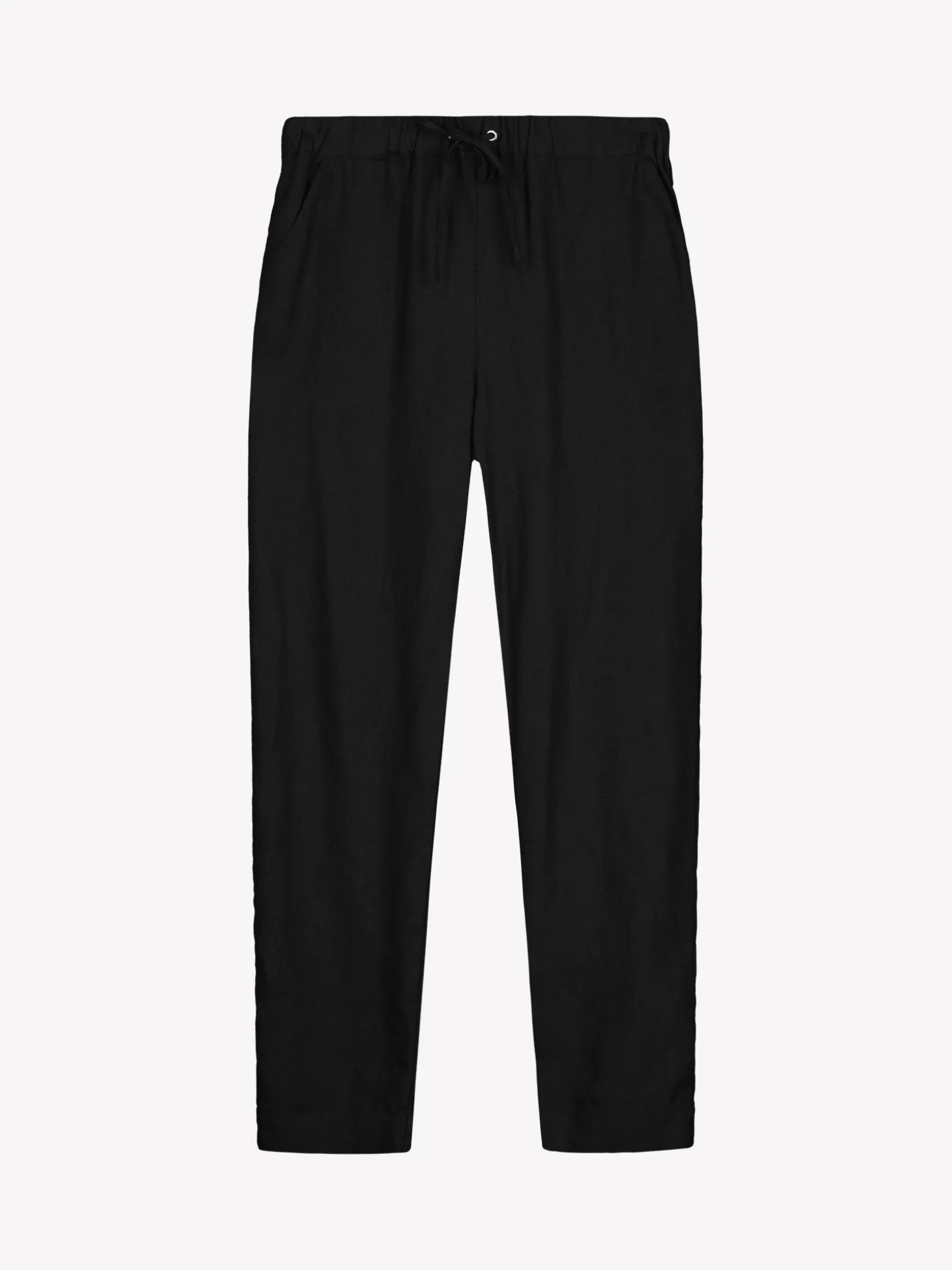 SARASTUS pellavahousut - musta