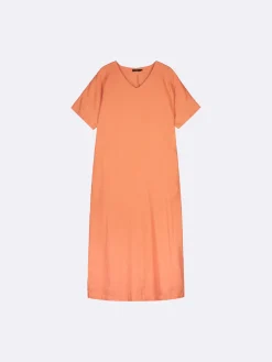 SARASTUS pitkä pellavakaftaani - oranssi