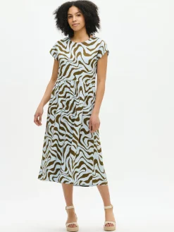 SAVANNA pitkä kangasmekko - vaaleansininen