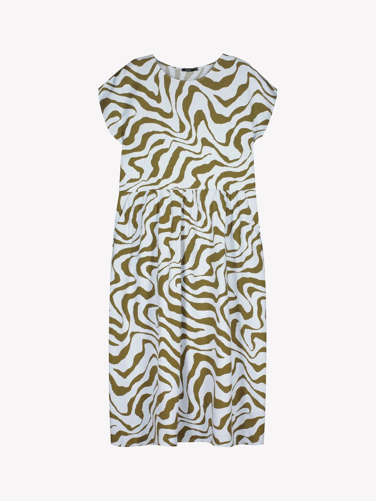 SAVANNA pitkä kangasmekko - vaaleansininen