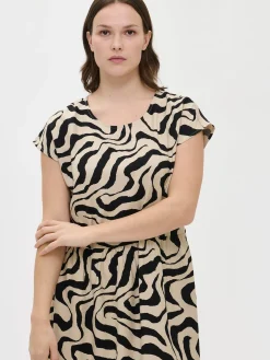 SAVANNA pitkä kangasmekko - beige